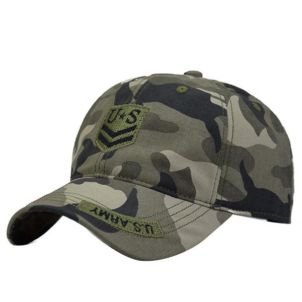 Män Baseball Hat Militarys Training Army Camouflage Cap Utomhus Camping Vandring Solhatt