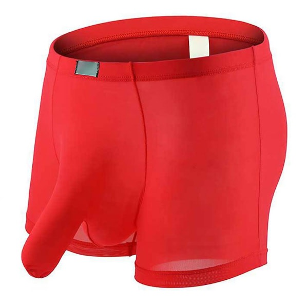 Herreunderbukser Boxer Shorts Bløde Åndbare Underbukser Boxer Elefant Næse Briefs Ensfarvet M