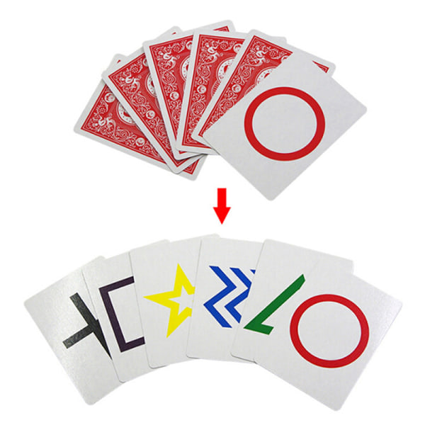 2 uppsättningar klassiska ESP-kort Grupp magic trick Lätt att göra barn