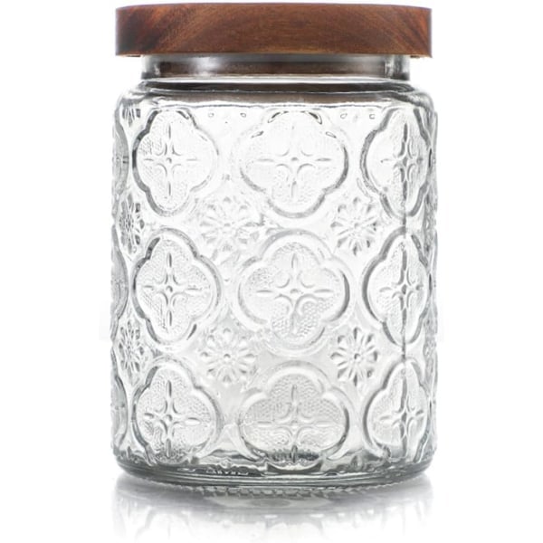 Glasbeholdere, køkkenopbevaringsglas, 700 ml glasbeholder med