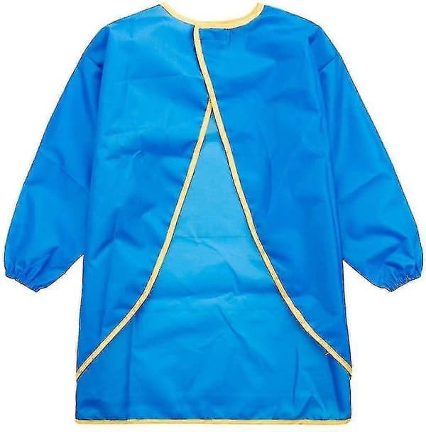 Målarrock för barn, förkläde för barn, haklapp blå, S G -Yx Navy blue S
