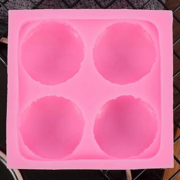4 Hulrum Macarons Formet Silikoneform Fødevarekvalitet Mooncake Konditorforarbejdning