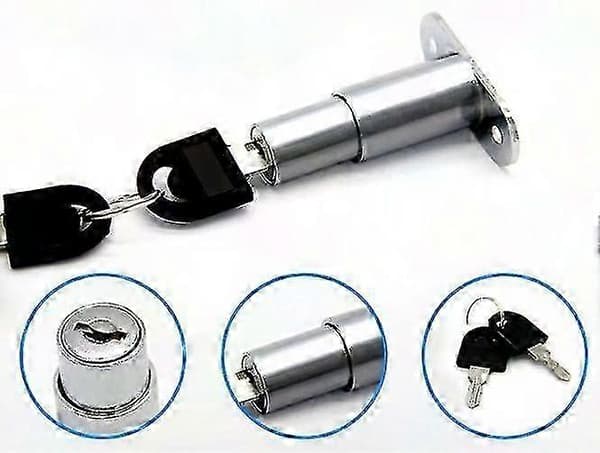 Tryk Cylinder Skabslås til Skydedør, Justerbar Boltlås til Sikker Skydedørsmekanisme