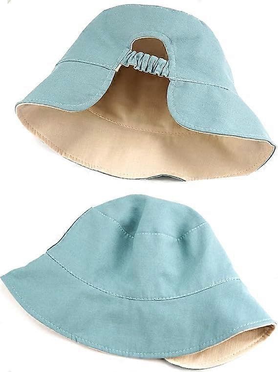 Hästsvans Solhattar för Kvinnor Strandhatt Fiskehatt, Beige