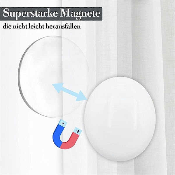 20 st Magnetiska Gardinvikter Draperivikter Magnet Duschdraperivikter Botten för Duk Gardinfoder B