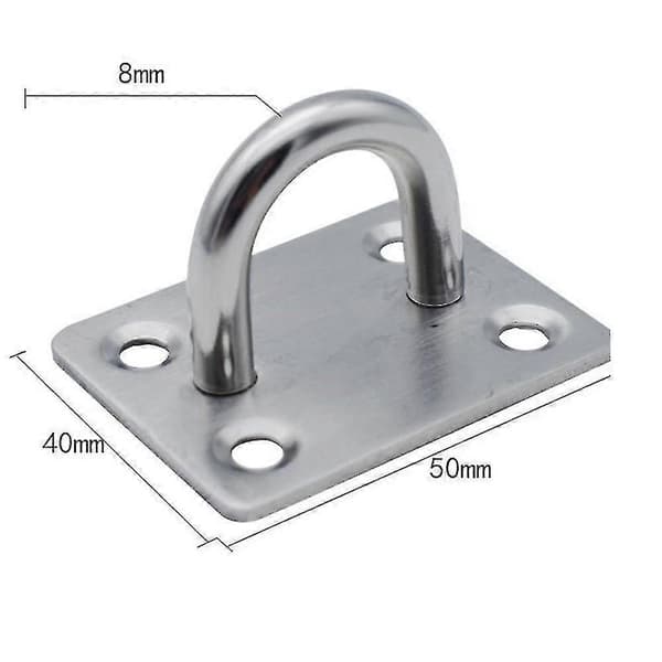 2025 Motståndsband Väggfäste Träningsövning Väggmonterat Fäste För Hemmagym 304 Extra Large Square Hook
