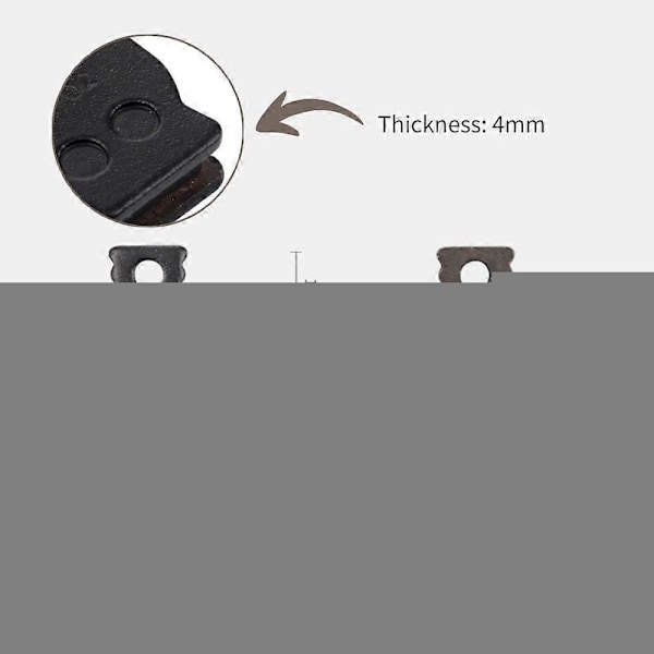 Par Cykel Skivbromsbelägg Resin Cykel Skivbromsbelägg för Magura MT2 / 4/6/8 DK-17
