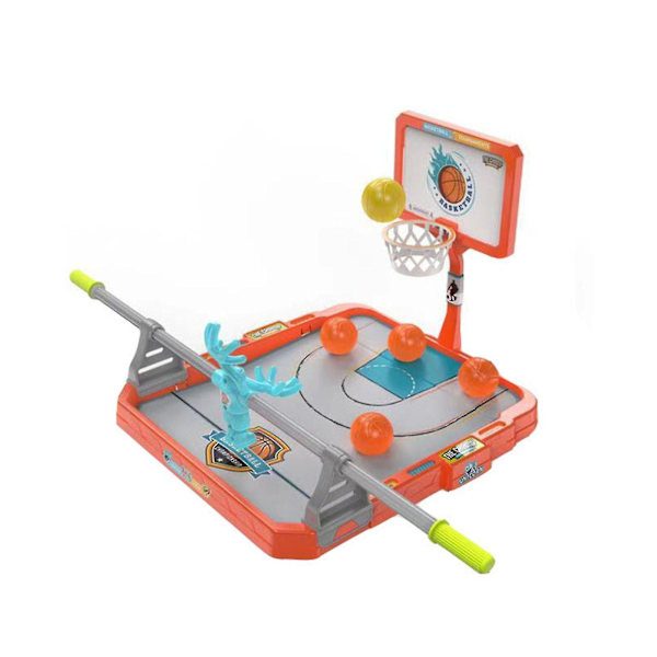Basketboll Brädspel med 10 Bollar Mini Finger Basket Sport Leksak för Barn Fingertoppsskytte Leksaker Brädspel-B Orange Single