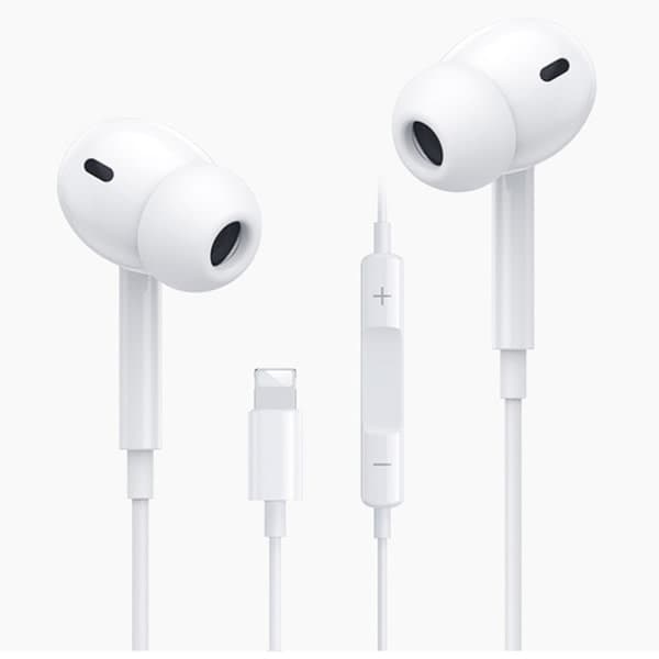 TG iPhone Hovedtelefoner Lightning Mikrofon Bluetooth Hvid