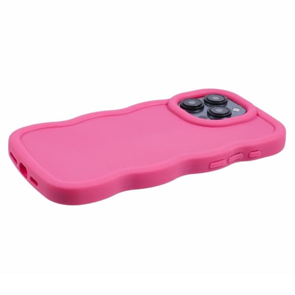 iPhone 12 Pro Max Mobil Deksel Bølgete Rosa