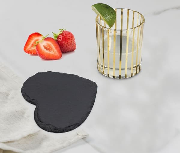 VanGogh Slater Hjerte Coasters Borddækning 11x11cm (4stk) Valentinsgave til hende/ham