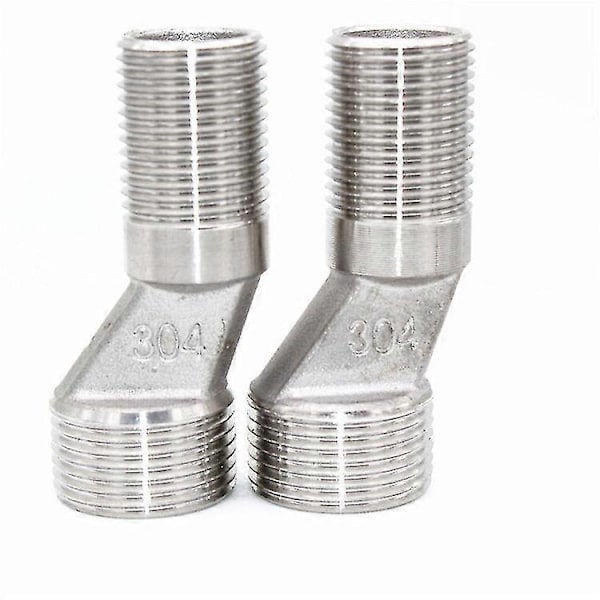 S-Connector 1/2 Tomme Han til 3/4 Tomme Han Gevind Offset Adapter Monteringshardware til Badeværelsesvæg Klofodskarsbatteri Udsat Brusesystem