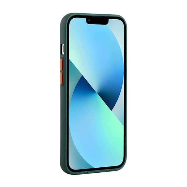 iPhone 13 -kotelo korttipaikalla, tummanvihreä