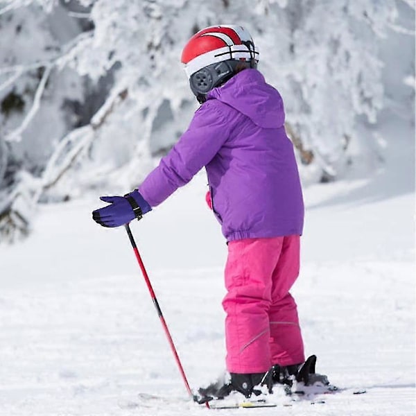 Vinterhandskar för barn, snö- och skidhandskar, ungdomshandskar för kallt väder för skidåkning Purple