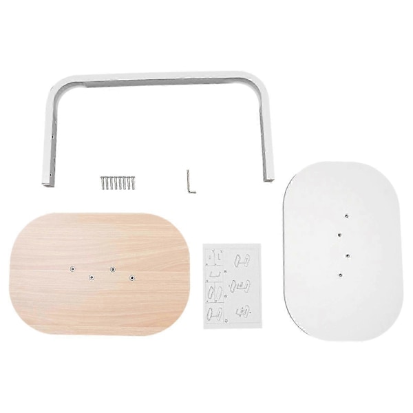 C-formet Sidebord Fritstående Sofabord Log White