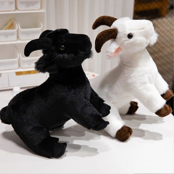 Seisovat Pöllö Pehmolelu Mustavalkoinen Pöllö Plushie Täytetty Eläin Nuken Tyyny Koti Toimisto Makuuhuoneen Koriste Lapset Aikuiset Joulu Syntymäpäivälahja Black L