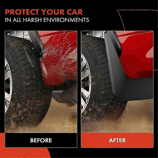 4 stk. bil mudguard mud flaps stænkskærm til Captur 2013-2019