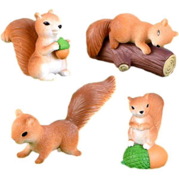 Miniature Egern Havefigur Mini Egern Dyrefigurer Fehave Tilbehør Yellow