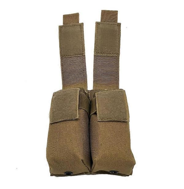 9MM Tactical Molle -tasku, taistelukäyttöön tarkoitettu tupla-lipastasku, pistoolin lipastaskut Sand