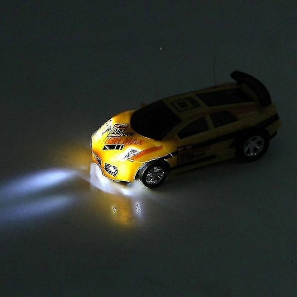 Mini fjernkontrollbiler, høy hastighet, driftbil, trådløs fjernkontroll lekebil yellow