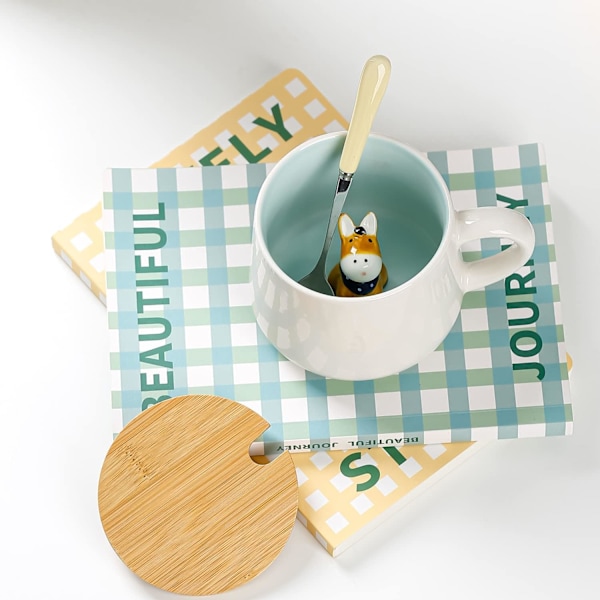 Gaver til kvinder Sød 3D dyre Kaffe Kops Te Kop Kawaii Ting Sjove Seje Kopper (uden ske og låg)