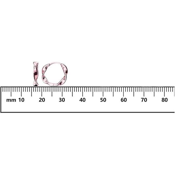 Roséguldfärgade örhängen små creoler för kvinnor flickor 18k roséguldpläterade 925 sterling silver mini huggie örhängen 12mm