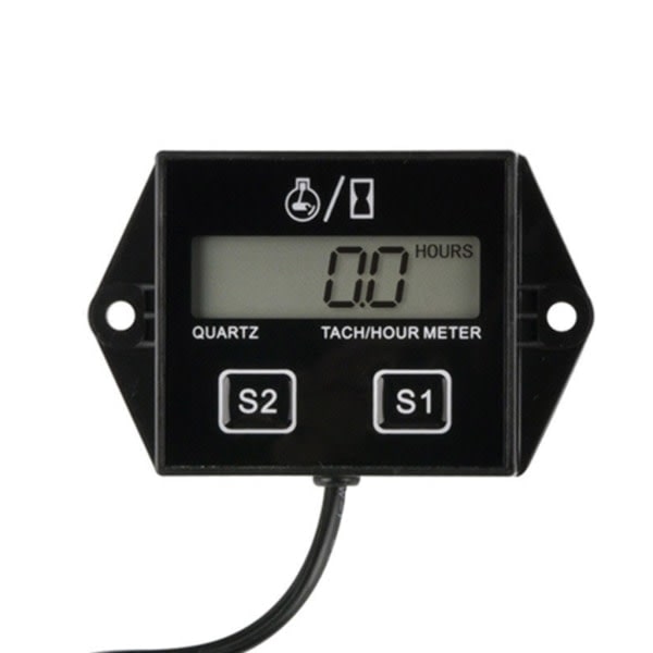 Motorcykel 2/4-takts motor varvräknare timräknare mätare LCD-display vattentät bil motor båt motorcykel digital varvräknare