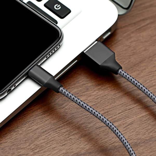 2-pakning 3 meter Lightning-kabel svart