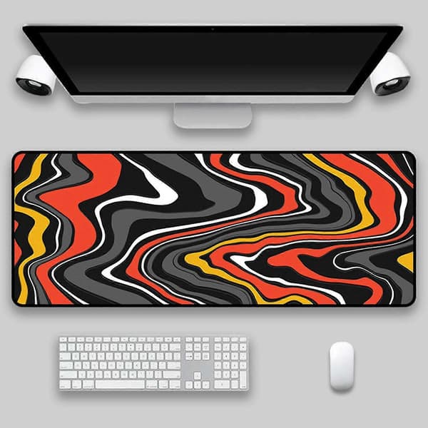 GOJOY Musematte Fortykket Sklisikker Stor Abstrakt Kunst Teppe Gaming Musematte Bordmatte For Datamaskin 6