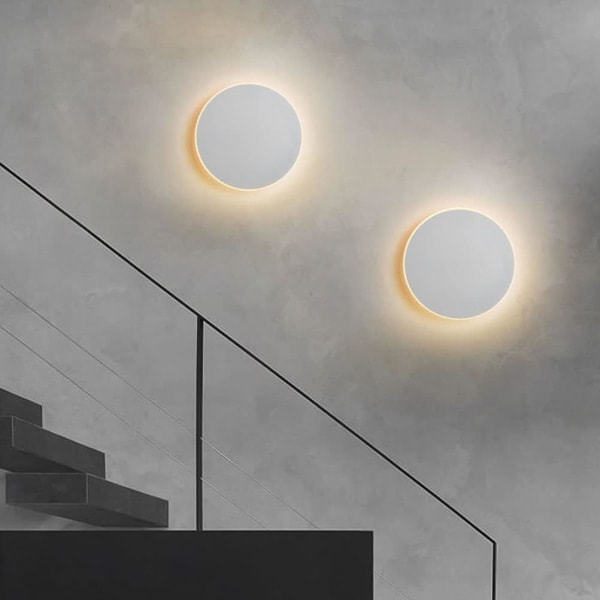 LED væglampe indendørs med touch-kontakt 3 farvetemperaturer justerbar væglampe moderne soveværelse læselampe sengelampe trappeopgang korridor White