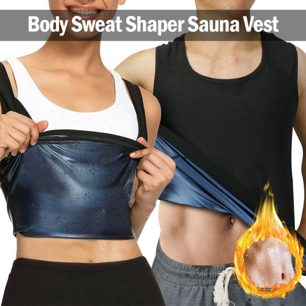 Sved Sauna Vest Body Shapers Vest MÆND 2XL-3XL Women
