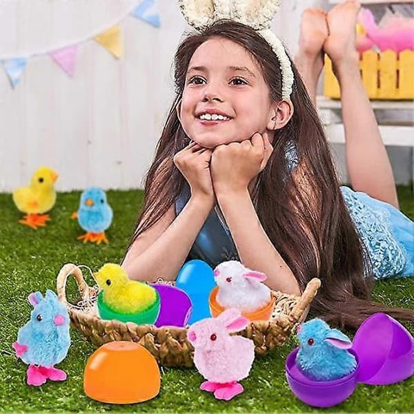 Påskeegg, overraskelsesegg for barn gutter jenter 12 stk rabbit