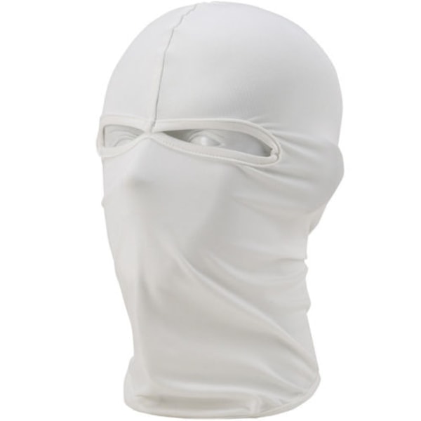Vinter Full Face Varmt Mask Utendørs Sykling Vindbeskyttelse Hvit white