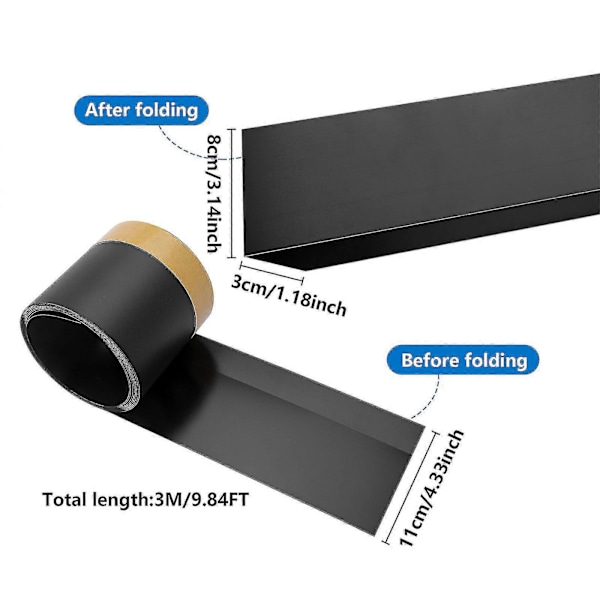 Justerbar 3m Leksaksspärr Under Soffa Sängspärr För Hem Barnrum Soffa black
