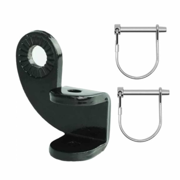 1 Sæt Cykeltrailerkobling Stærk Rustfri Korrosionsbestandig Universal Heavy Duty Connector Kulstofstål Baby Barnevogn Trailer Trækbeslag D