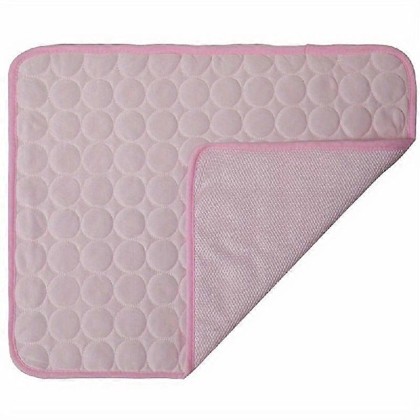 Lemmikin Itsejäähdyttävä Alusta - Hengittävä Kesäviilennystyyny Koirien Jäähtymiseen - Rentouttava Ja Viilentävä Peitto Pink XL