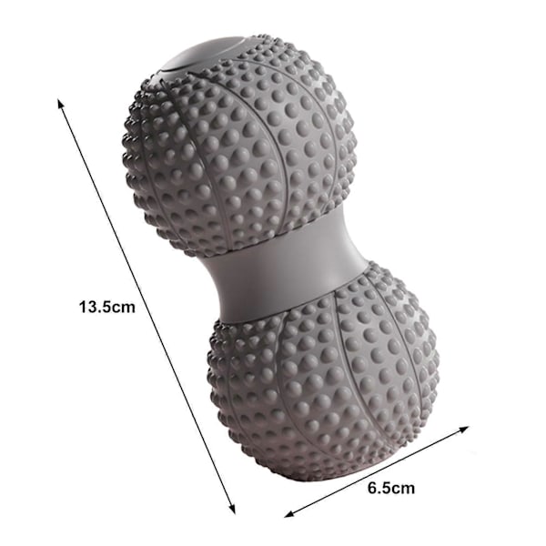 Jordnötsmassageboll Djupvävnad Muskelavslappning Dubbel Lacrosse Roller Fysioterapi Ben Arm Midja Mage Rygg Fot Helkroppsmassage Pink