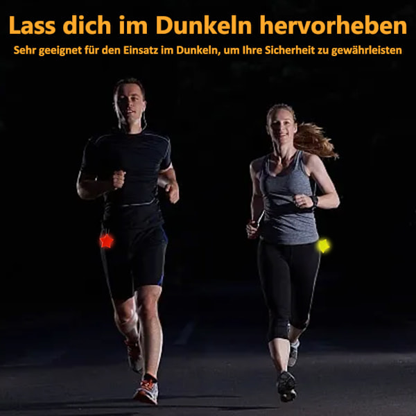 Reflekterande Hängsmycken Set för Barn, 12st Reflekterande Skolväska Hängsmycken med Kedjor för Jogging, Lämpliga Reflektorn för Barn och Vuxna