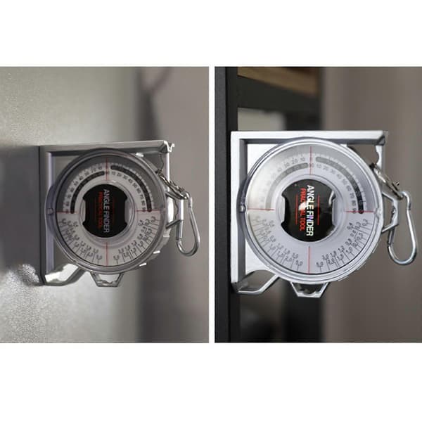 Vinkelmätare med magnetisk bas för renovering hem professionell kompakt Silver