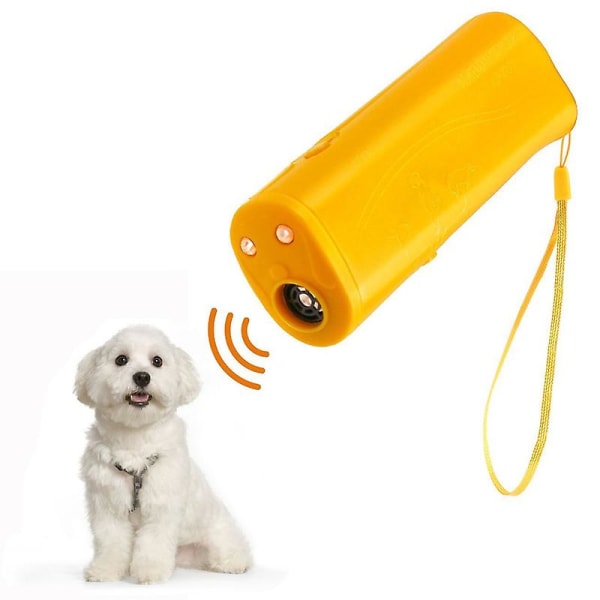 Hand-held dog repellent trainer, 3-in-1 barking prevention device