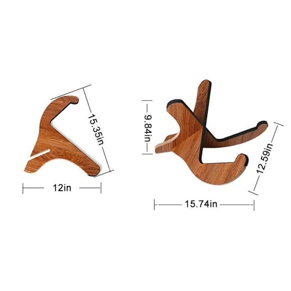Gitarrställ, universellt gitarrställ i trä, stränginstrumentställ, X-ramstil