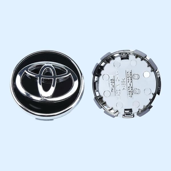 Toyota 4 62mm Hjulcentrumsdæksel til Logo Mærke Sort