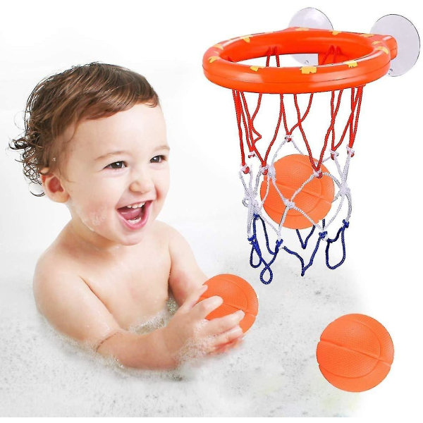 Kids & Toddlers Bath Toys Fun Basketball Hoop & Ball Set