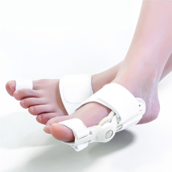 2 st Skräddarknuta Korrigerare, Knäskydd, Fot Smärta Lindring Hallux Valgus Tå Korrigerare Justerbar White 2pcs