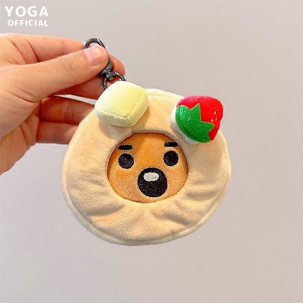 10CM Kawaii Line Friends Bt21 Sarjakuva Shooky Cooky Chimmy Rj Pehmo Riipus Jälkiruoka Sarja Avaimenperä Riipus Pehmo Nukke Koriste pendant5 10CM
