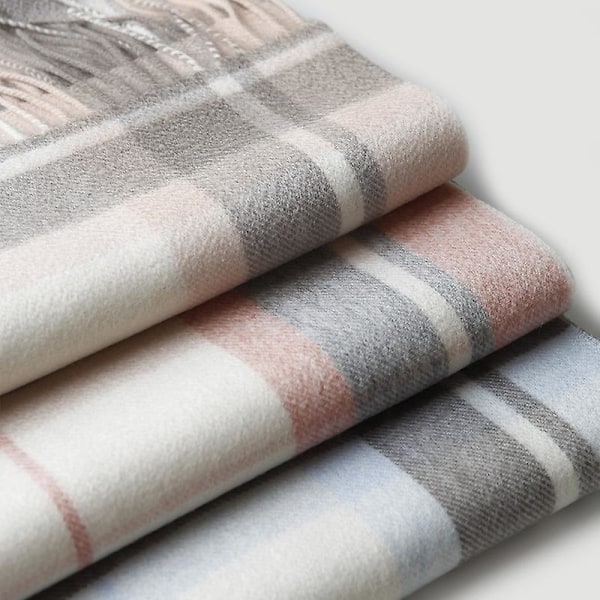 Fashion Vinter Dame Tørklæde Sjal Oversized Dame Tartan Plaid Tørklæde Tæppe Dame Julegave 1 stk - Multifarvet