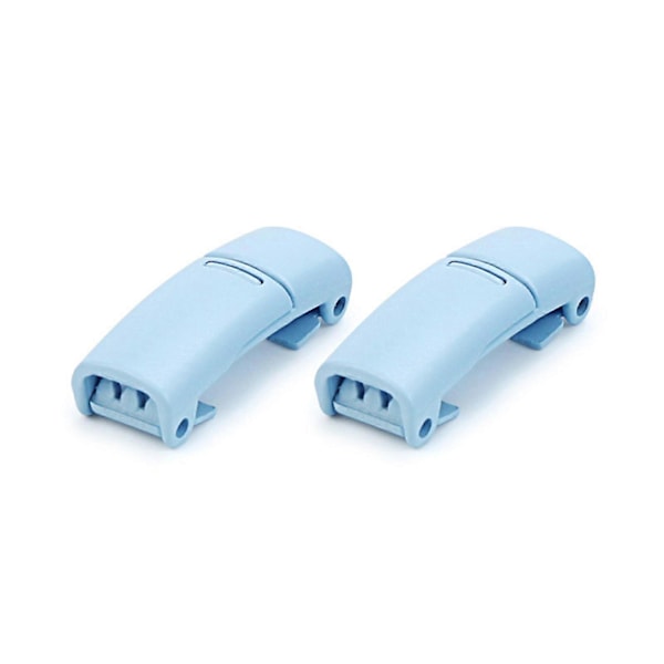 2 stk Lazy Magnetiske Metal Snorspænder Snøreløse Snorspænder Knapper Børn Voksne - SNNGV Blue