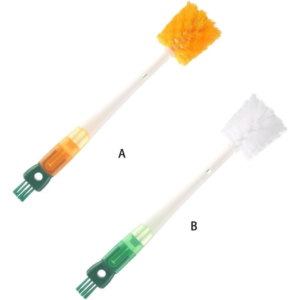 Snabb och effektiv rengöring med silikonborstar Flaskrengöringsborste ABS Flaskrengöringsborste Babyflaska Kök Green