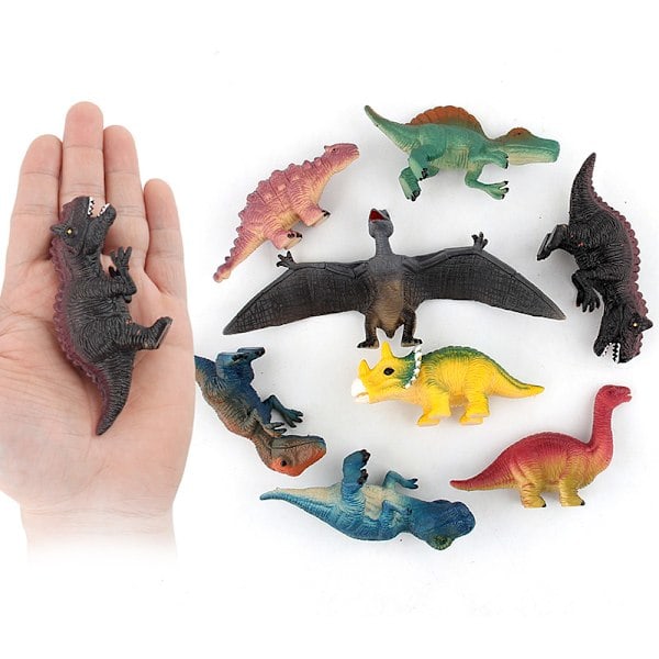Dinosaur leker for barn, bursdagsdekorasjon, dinosaurmodeller, Halloween, jul