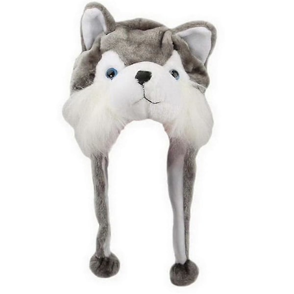 Plush Dyr Huer En Størrelse Caps Polyester Med Fleece Fôr wolf